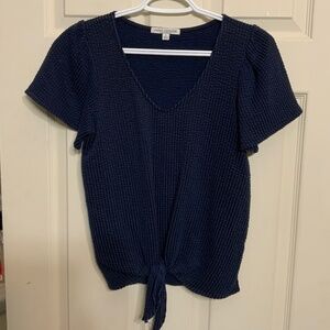 NAVY BLUE TOP BY Green Envelope Los Angeles, Size S